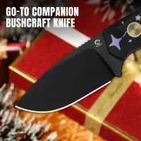 Kizer Beaver Fixed Blade EDC D2 Stahl G10 Christmas Edition