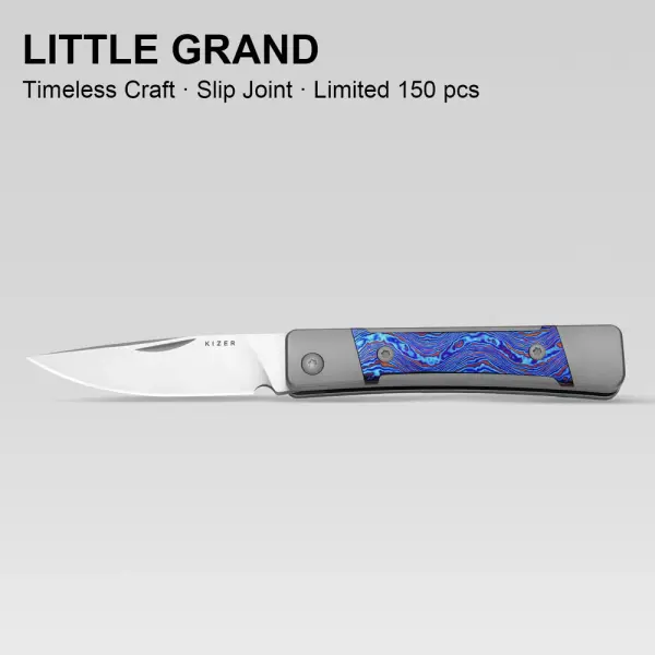 Kizer Little Grand M390 Stahl Titan & Timascus Gentlemen Slipjoint