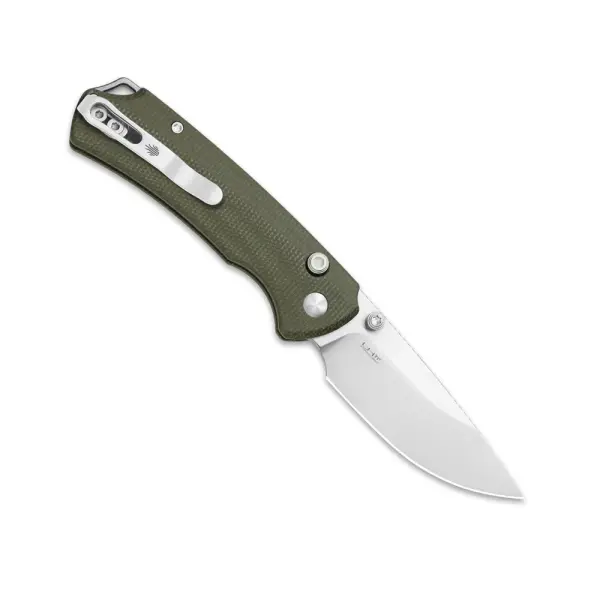 Kizer T1 BD Button Lock Folder Nitro-V Stahl Micarta