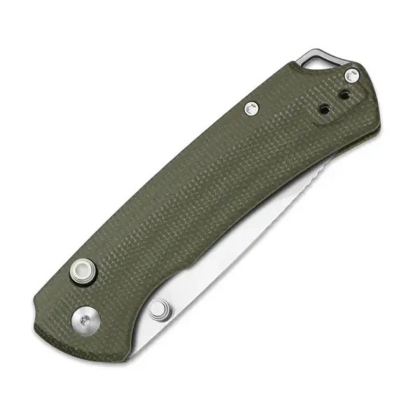 Kizer T1 BD Button Lock Folder Nitro-V Stahl Micarta