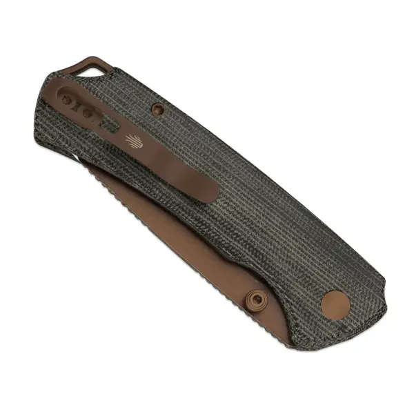 Kizer T1 BD Button Lock Folder Nitro-V Stahl Norplex UltreX™ Micarta