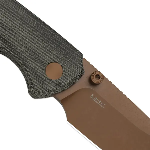 Kizer T1 BD Button Lock Folder Nitro-V Stahl Norplex UltreX™ Micarta