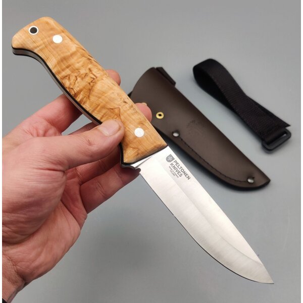 Peltonen Knives Puukko M07 Ranger Bushcraft Curly Birch 14C28N