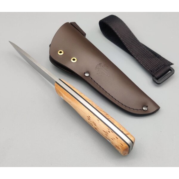 Peltonen Knives Puukko M07 Ranger Bushcraft Curly Birch 14C28N