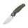 Kizer Phoca CC Clutch Lock Folder AEB-L Stahl Micarta Green