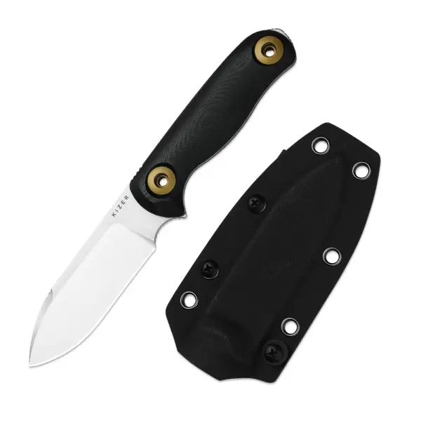 Kizer Drop Bear Fix 3 Outdoormesser 14C28N Stahl G10 Black