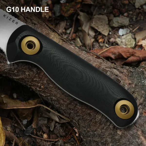 Kizer Drop Bear Fix 3 Outdoormesser 14C28N Stahl G10 Black