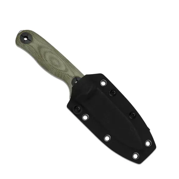 Kizer Drop Bear Fix 3 Outdoormesser 14C28N Stahl Micarta Grün