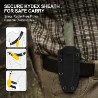 Kizer Drop Bear Fix 3 Outdoormesser 14C28N Stahl Micarta...