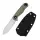 Kizer Drop Bear Fix 3 Outdoormesser 14C28N Stahl Micarta Grün