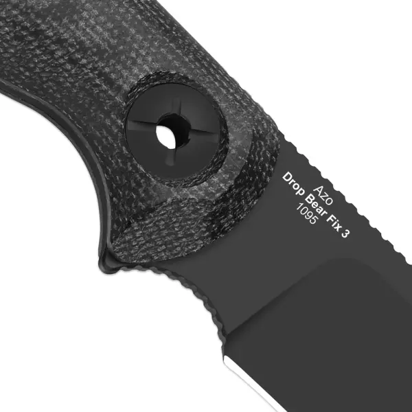 Kizer Drop Bear Fix 3 Outdoormesser 1095 Stahl All Black