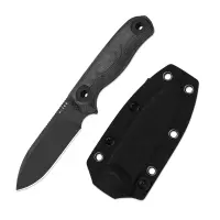 Kizer Drop Bear Fix 3 Outdoormesser 1095 Stahl All Black