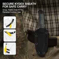 Kizer Drop Bear Fix 3 Outdoormesser 1095 Stahl All Black