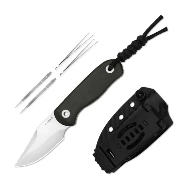 Kizer Drop Bear Fixed Blade S45VN Stahl Richlite EDC