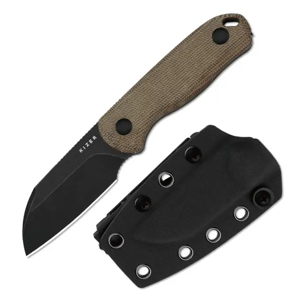 Kizer Drop Bear Fixed Blade AEBL Stahl Norplex UltreX™ Micarta