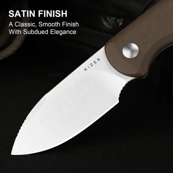 Kizer Drop Bear Fixed Blade 14C28N Stahl Norplex UltreX™ Micarta EDC