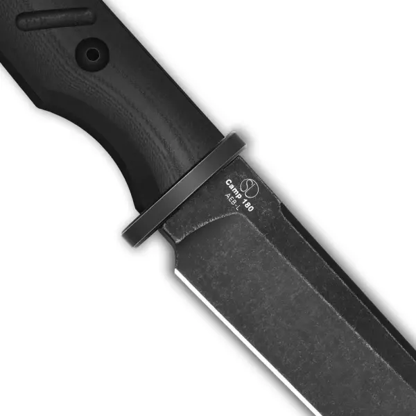 Kizer Camp 180 Fixed Blade AEB-L Stahl G10 All Black Kydexscheide