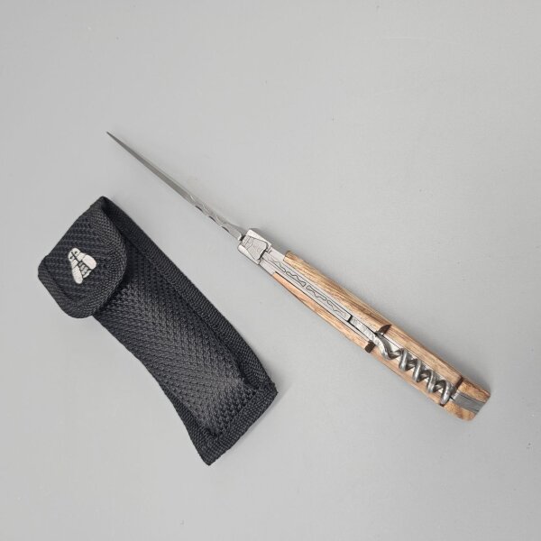 Baladeo Laguiole Corkscrew Zebra Wood Vespermesser Slipjoint
