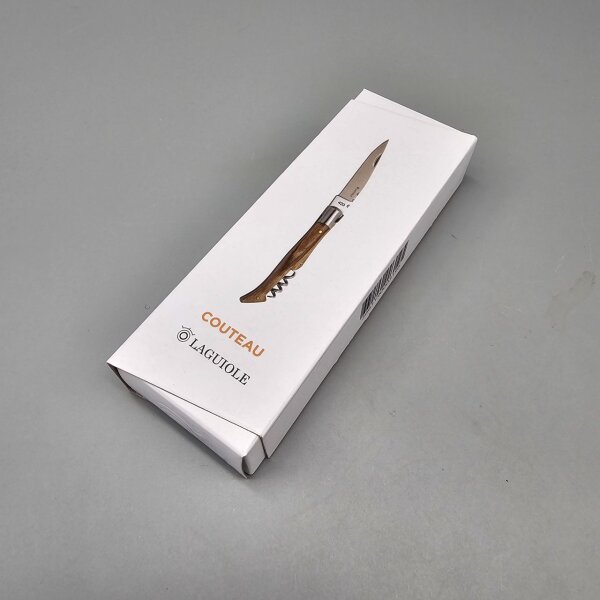 Baladeo Laguiole Corkscrew Zebra Wood Vespermesser Slipjoint