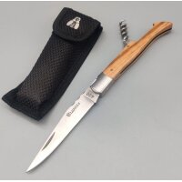 Baladeo Laguiole Corkscrew Zebra Wood Vespermesser Slipjoint