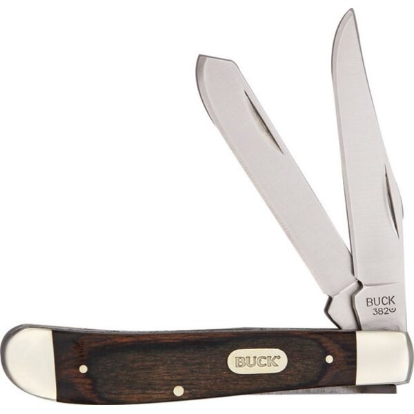 Buck Knives Trapper Slipjoint 420 HC Stahl Holzgriff