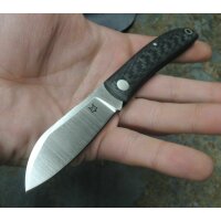 Fox Knives Livri CF Slip Joint Messer M390 Stahl Kohelfasergriff