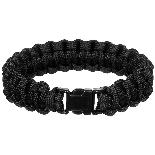 MFH Armband "Parachute Cord" schwarz verschiedene Längen 28163A-Größe L