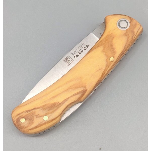 Joker Cocker CUB Taschenmesser mit Olivenholz Olivo Griff und Backlock