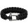 MFH Armband "Parachute Cord" Black mit Metallverschluss Gr&ouml;&szlig;e L
