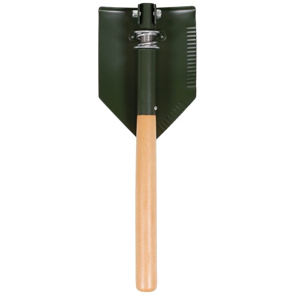 MFH Klappspaten "Deluxe" 2-teilig Holzstiel oliv