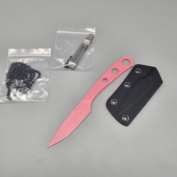 Real Steel MARLIN Pink Messer Fahrtenmesser 8Cr14MoV Stahl EDC Knife Kydexscheide