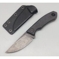 Real Steel Receptor Blackwash Neckknife EDC Micarta...