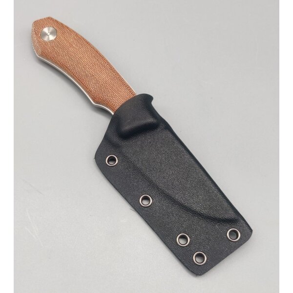 Real Steel Receptor Stonewash Neckknife EDC Micarta 14C28N Stahl