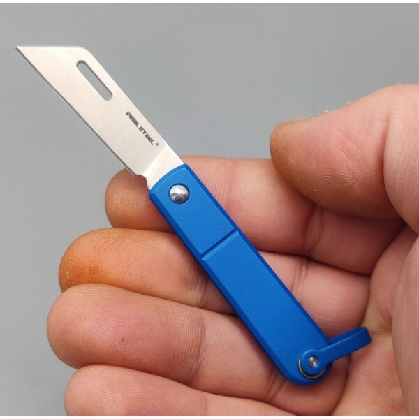 Real Steel RSK Baby Barlow Blue Schlüsselanhänger Taschenmesser