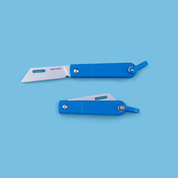 Real Steel RSK Baby Barlow Blue Schlüsselanhänger Taschenmesser