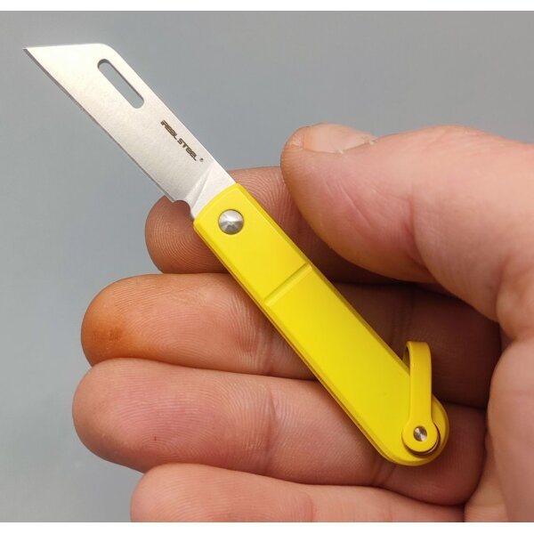 Real Steel RSK Baby Barlow Yellow Schlüsselanhänger Taschenmesser