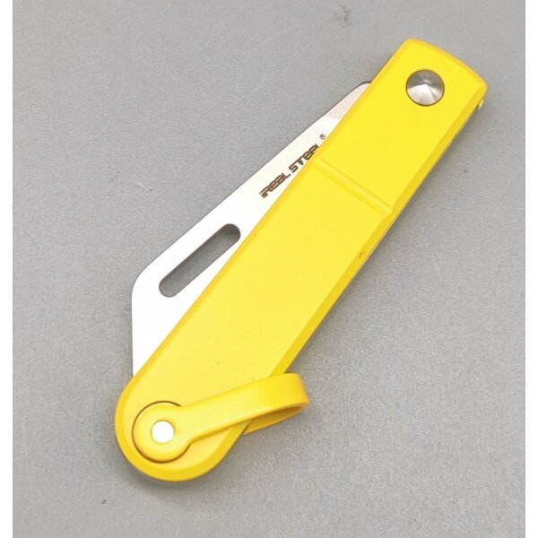 Real Steel RSK Baby Barlow Yellow Schlüsselanhänger Taschenmesser