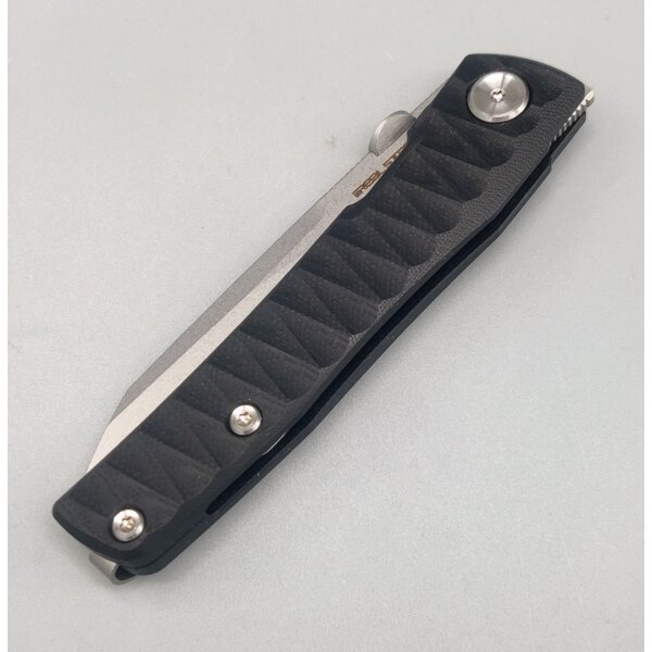 Real Steel Destra Phantom Flipper Nitro-V Stahl G10 Grooved Black