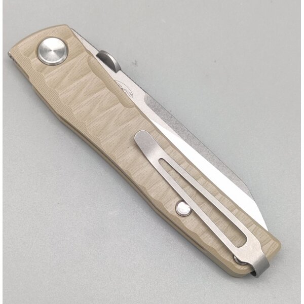 Real Steel Destra Phantom Flipper Nitro-V Stahl G10 Grooved Coyote