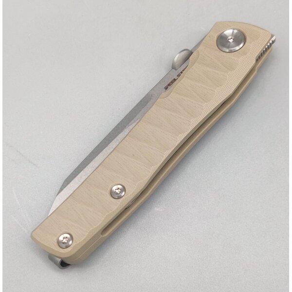 Real Steel Destra Phantom Flipper Nitro-V Stahl G10 Grooved Coyote