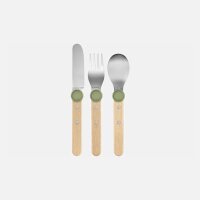Opinel LE PETIT GOURMET Kinder-Besteck-Set Olivegrün