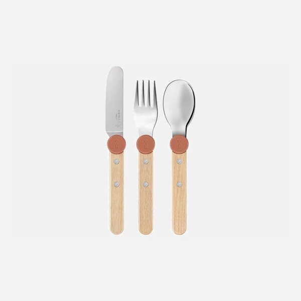 Opinel LE PETIT GOURMET Kinder-Besteck-Set Koralle