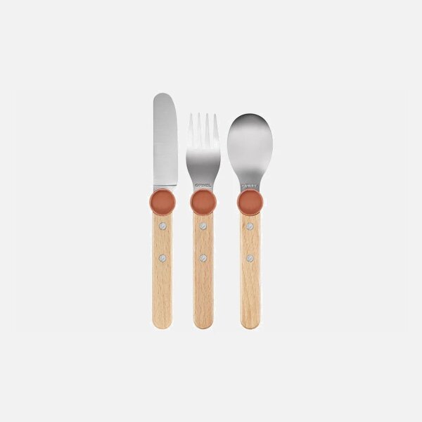 Opinel LE PETIT GOURMET Kinder-Besteck-Set Koralle