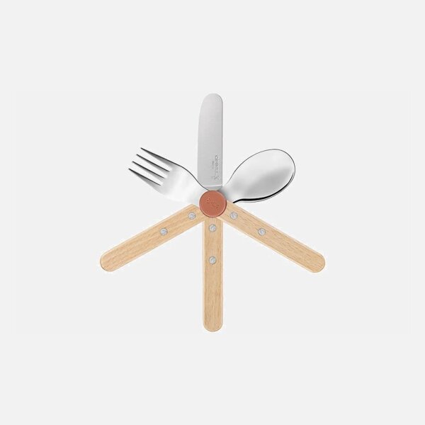 Opinel LE PETIT GOURMET Kinder-Besteck-Set Koralle