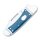 RoseCraft Blades Zambezi Blue Micarta D2 Stahl Slipjoint