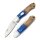 RoseCraft Blades Ocoee River Kayak Blue Resin Burl D2 Stahl Slipjoint