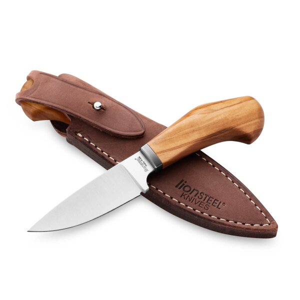 LionSteel Willy Olive EDC Messer M390 Stahl Olivenholz
