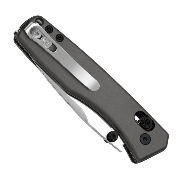 Kizer Ägide Aegis AEB-L Stahl Aluminium Griff Grau Grey