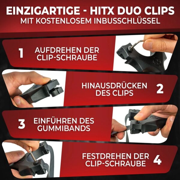 HITX Alpha Clips Bundle Set Zwille Steinschleuder