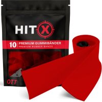 HITX Gummibänder rot 1,0 mm 10 Stück Over the...